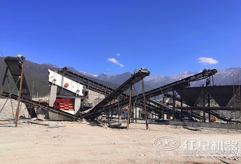 方案一配置現(xiàn)場(chǎng)：單臺(tái)洗砂機(jī)組成一條線