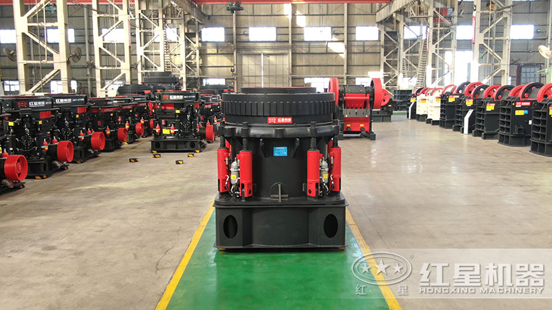300型圓錐破碎機型號及參數(shù)，一小時能生產(chǎn)多少噸石子？
